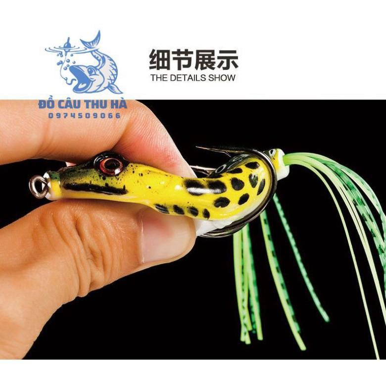 Mồi nhái giả câu lure, mồi nhái hơi super frog đuôi dài