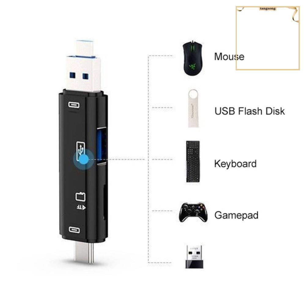Đầu Đọc Thẻ Nhớ Đa Năng Usb 2.0 Type-C Tf