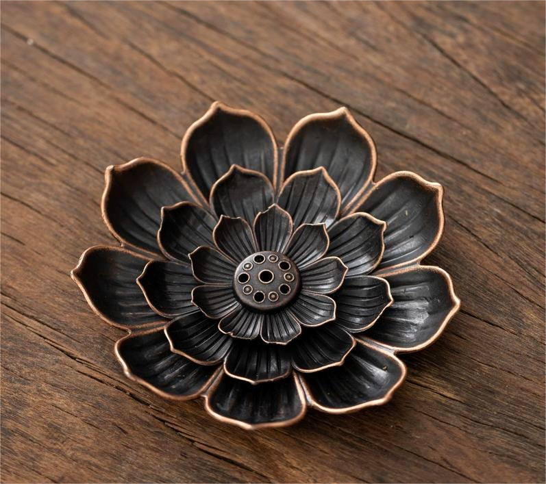 Đế Đốt Trầm Hoa Sen Mini – Đế Cắm Nhang Trầm Hương Thanh Tịnh, Độc Đáo, Ý Nghĩa Phong Thủy