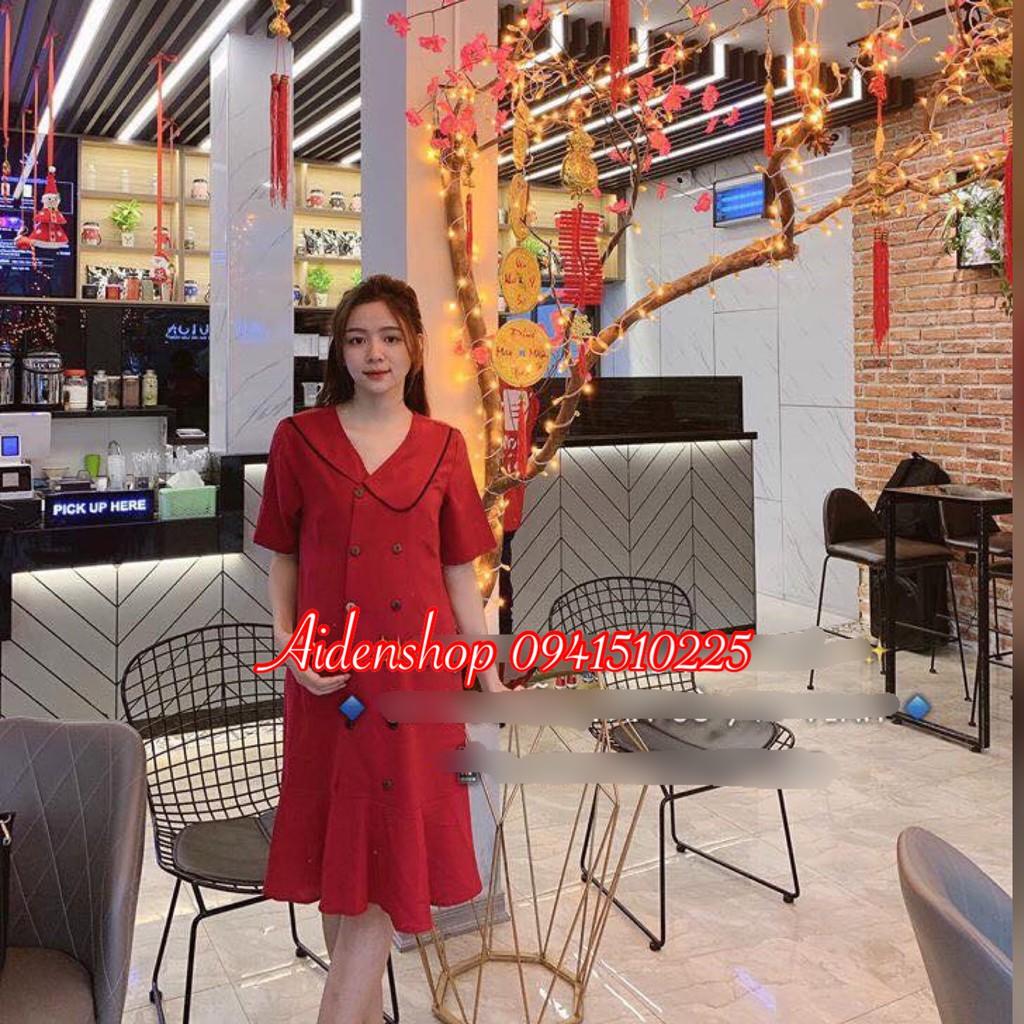 Váy bầu đẹp Công sở thiết kế mùa hè chất thái chéo mịn mát