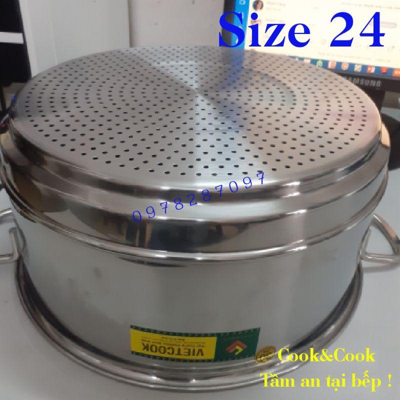 Ngăn xửng hấp inox size 24 cao cấp