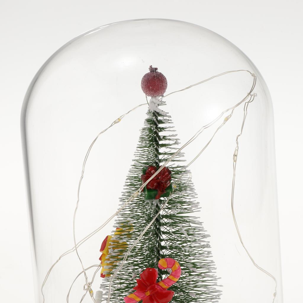 Christmas LED USB Night Light Xmas Tree Glass