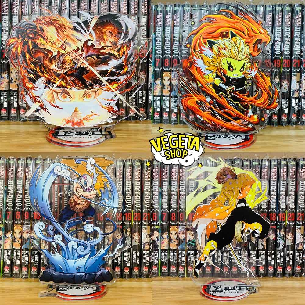 Mô Hình Tượng Standee Acrylic Mica 2 mặt Thanh Gươm Diệt Quỷ - Kimetsu No Yaiba - Tanjiro Nezuko Zenitsu Rengoku Giyu