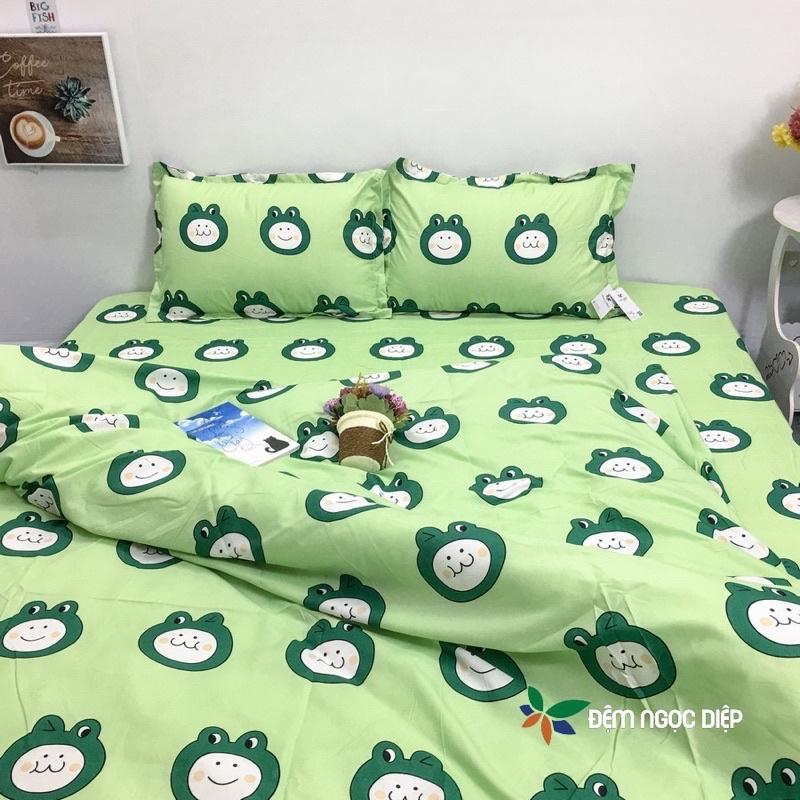 Bộ 5 Món Vỏ Chăn Cotton Poly Cao Cấp Hàng Loại 1 Chất Vải Mịn Màng ( được chọn mẫu ) ga giường l ga gối