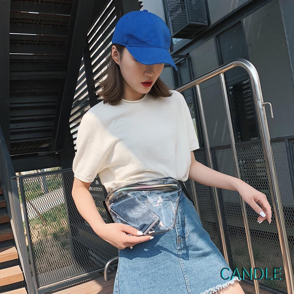 Túi Đeo Hông Bằng Nhựa Pvc Trong Suốt Cá Tính Cho Nữ