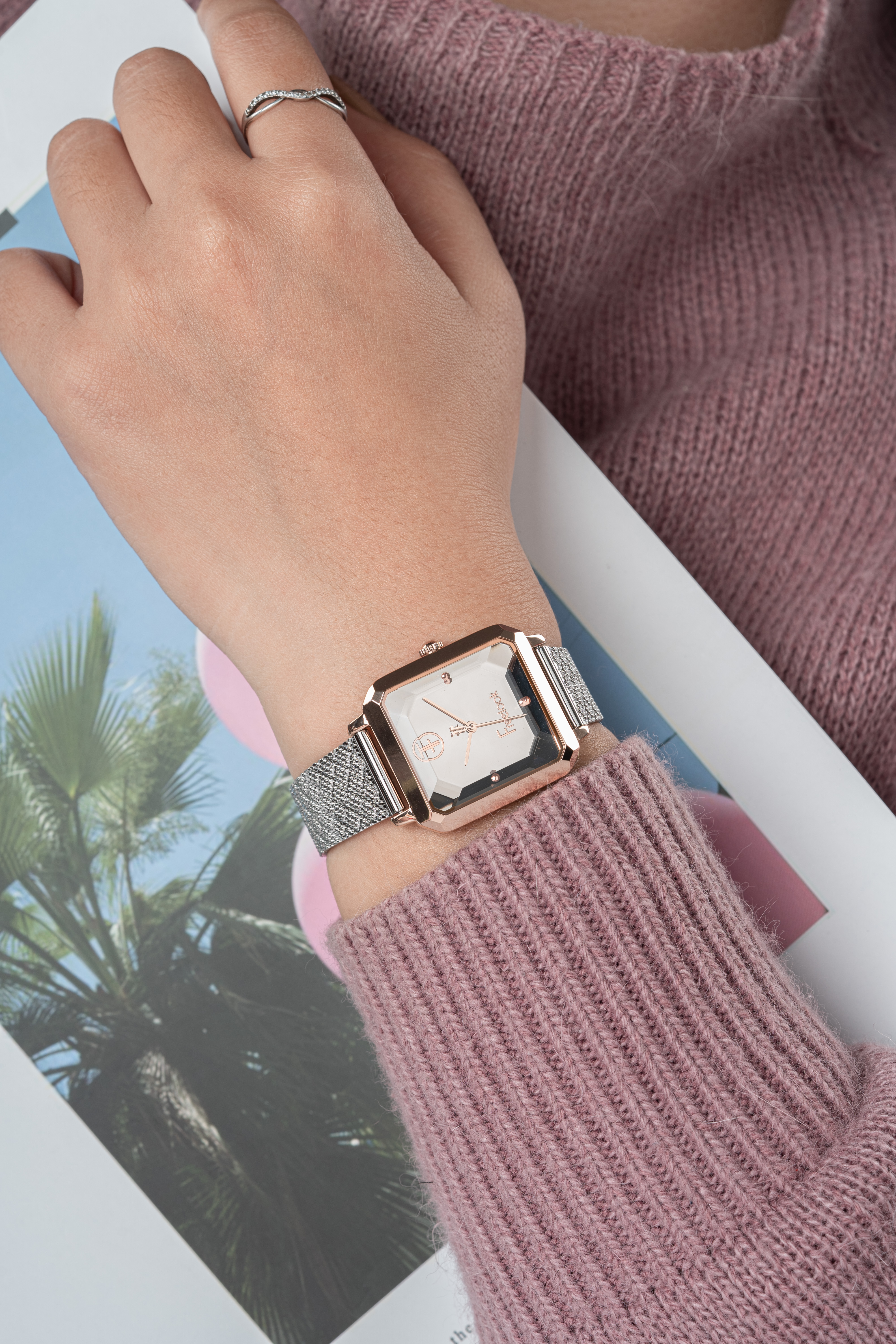 Đồng hồ nữ  thời trang dây kim loại chính hãng Freelook EIFFEL FL.1.10105 (30x39.5 mm) - GALLE WATCH