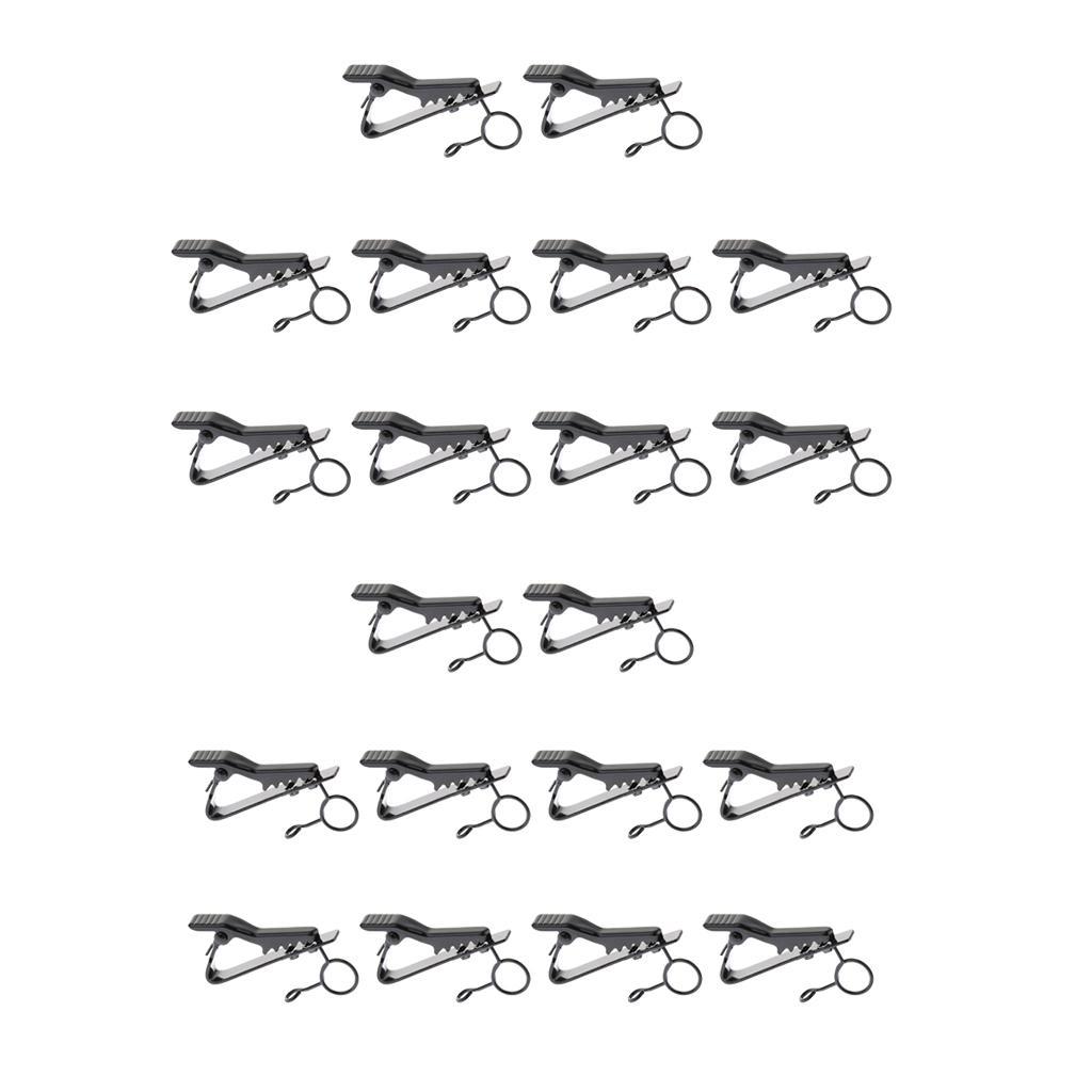 Pack of 10 Microphone Lapel Tie  Mic Metal Clip Holder 8.5mm