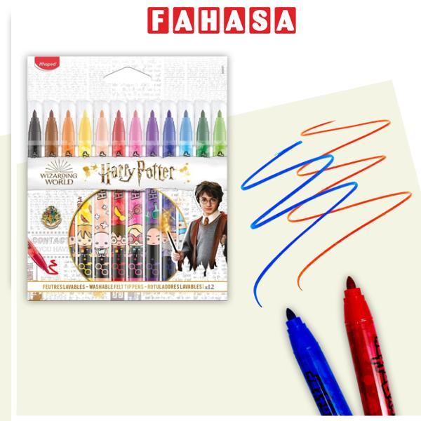 Vỉ 12 Bút Lông Màu Harry Potter - Maped