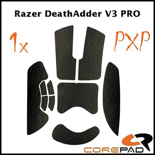 Bộ grip tape Corepad PXP Grips Razer DeathAdder V3 Pro / Razer DeathAdder V3 - Hàng Chính Hãng