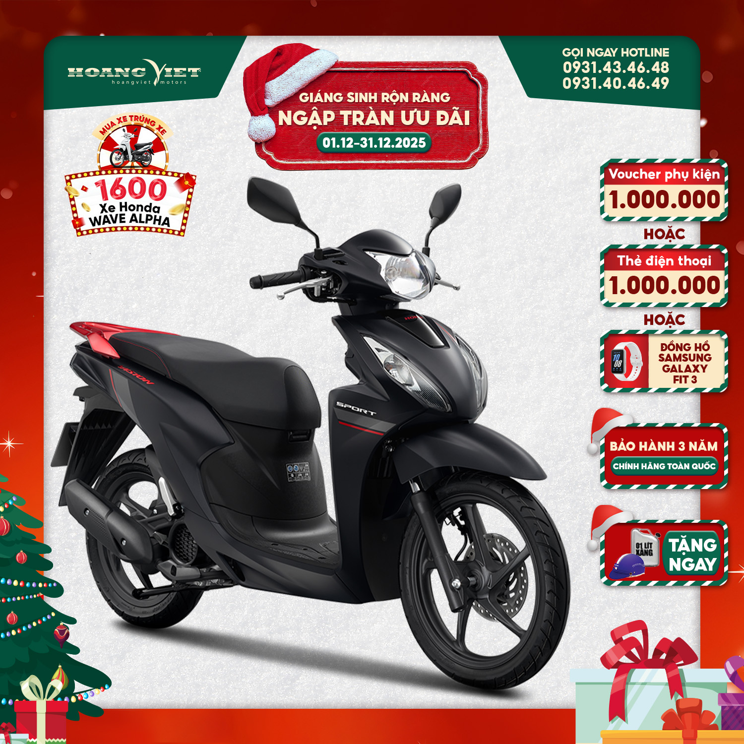 Xe Máy Honda Vision 2025 - Phiên Bản Thể Thao