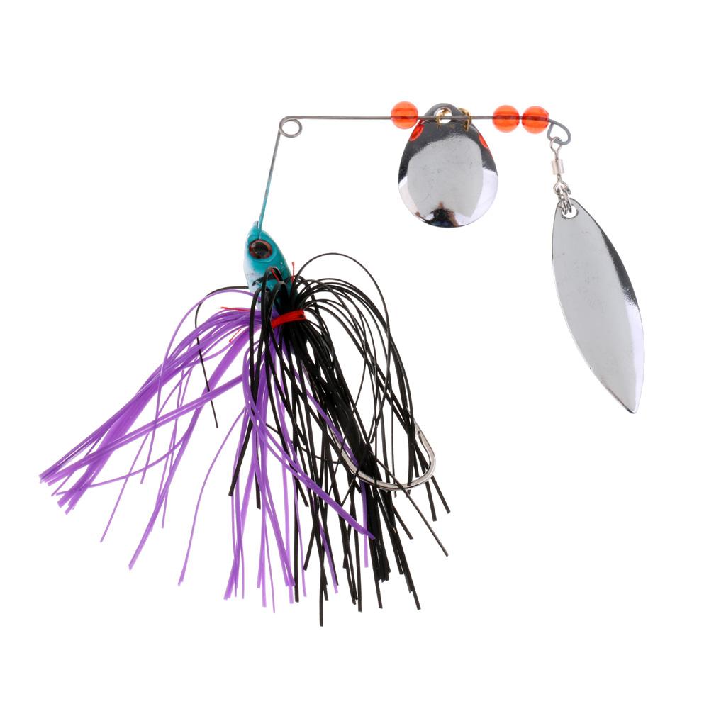 3pcs Fishing Spinnerbaits Hard Bait Sea Fishing Sequins Lure Set Metal Spoon