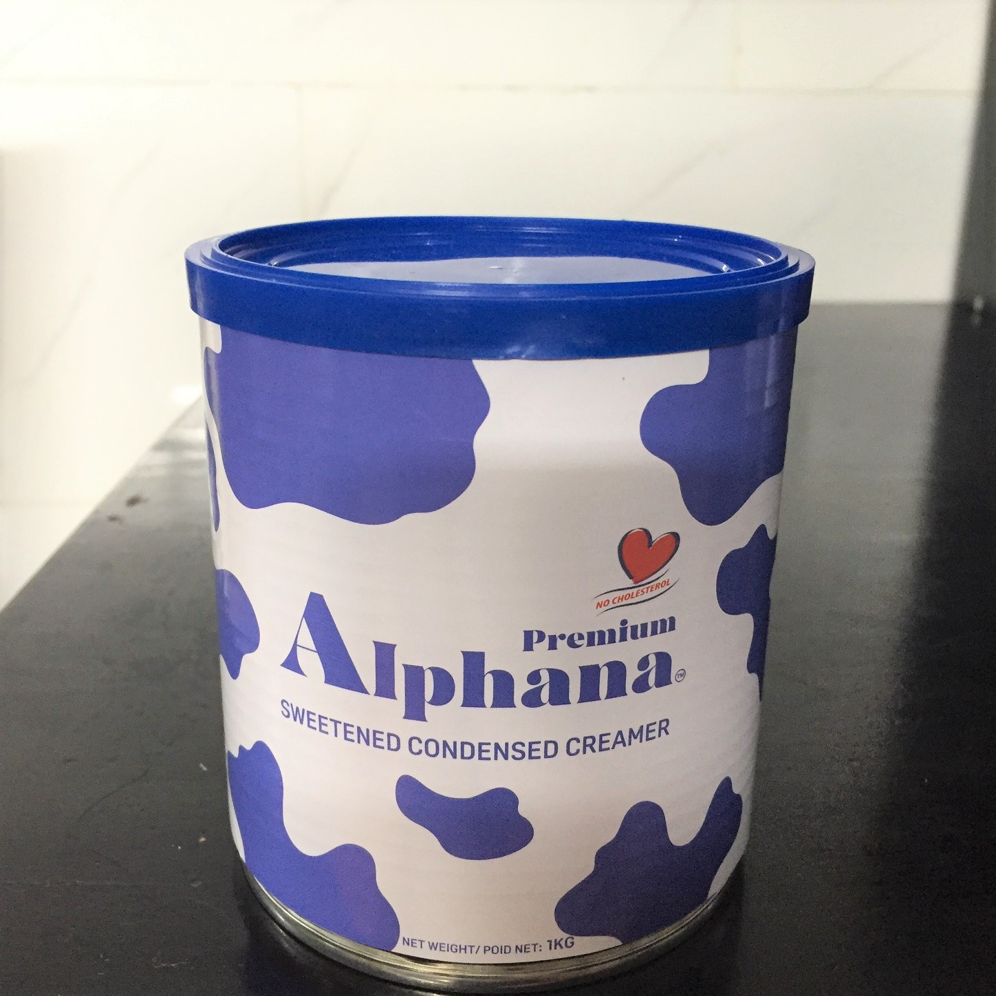 Sữa Đặc Có Đường Premium Alphana nhập khẩu Malaysia Lon 1kg thành phần đạm tỷ lệ cao đến 2.3% không Cholesterol