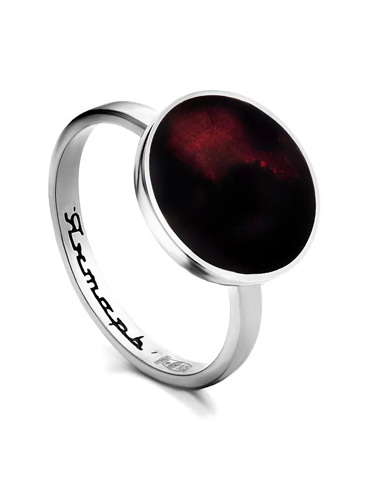 Nhẫn hổ phách Baltic cherry