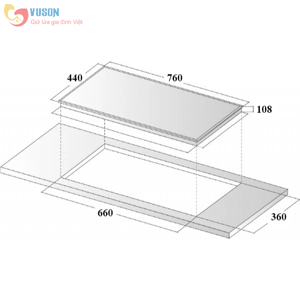 Bếp gas âm Eurosun EU-GA291D - Hàng chính hãng