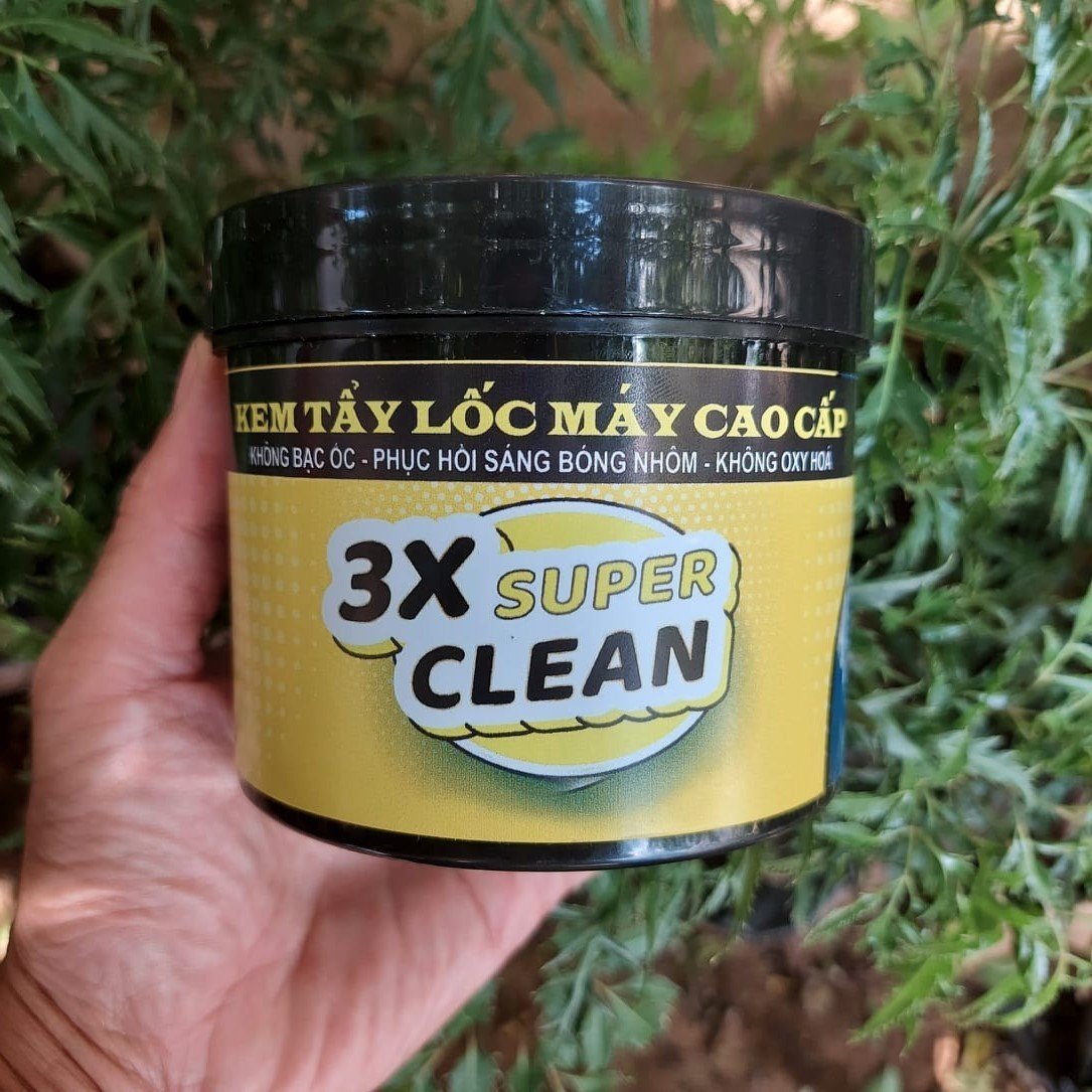 Kem tẩy lốc máy 3x super clean 500gram