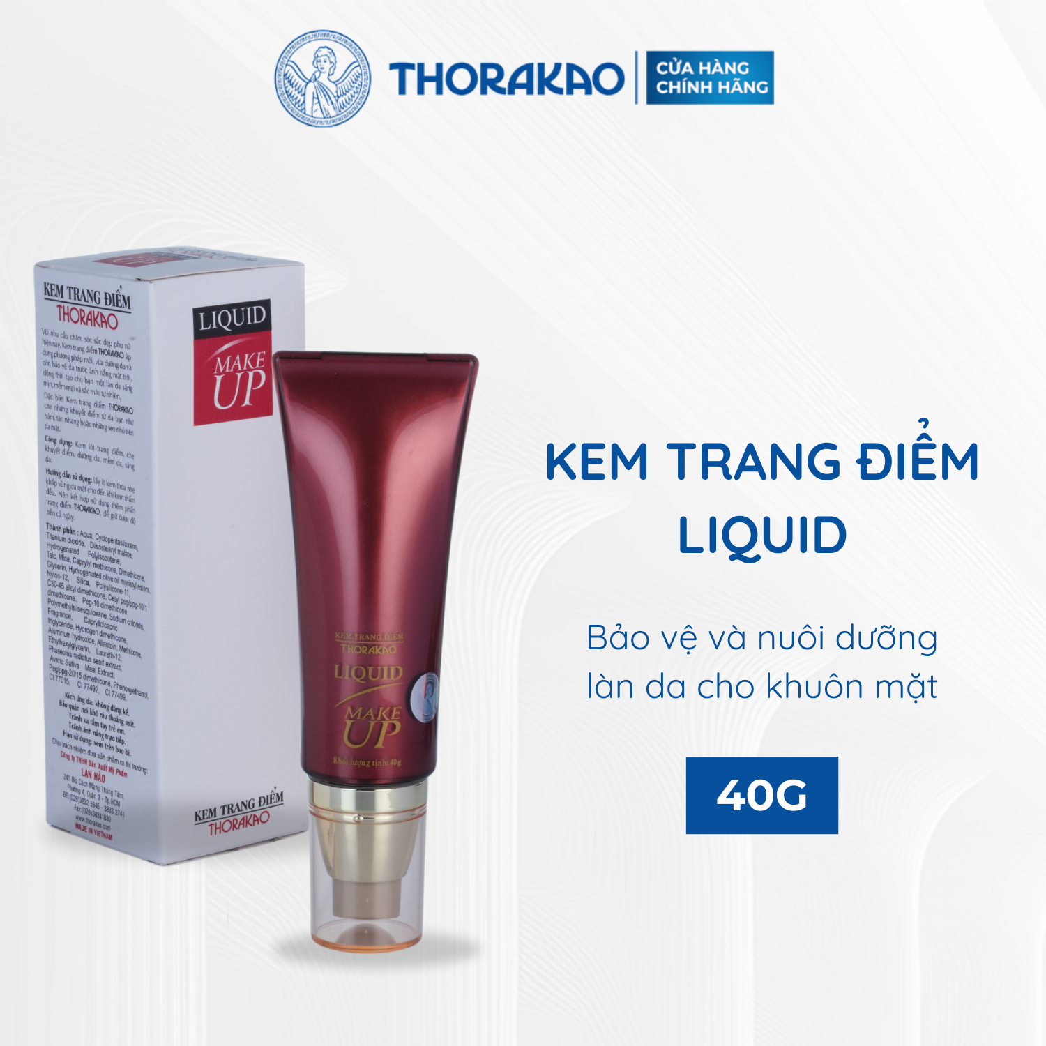 Kem Lót Trang Điểm Thorakao Liquid MakeUp 40G