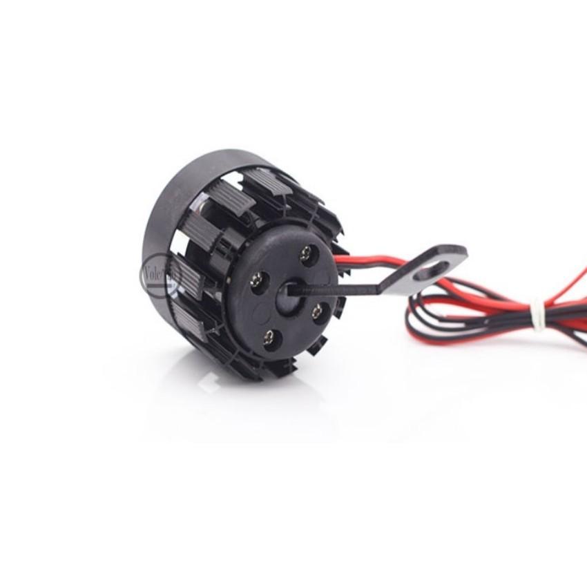 ️️ Đèn Led trợ sáng xe máy gắn chân gương Loại 6 Led 6401
