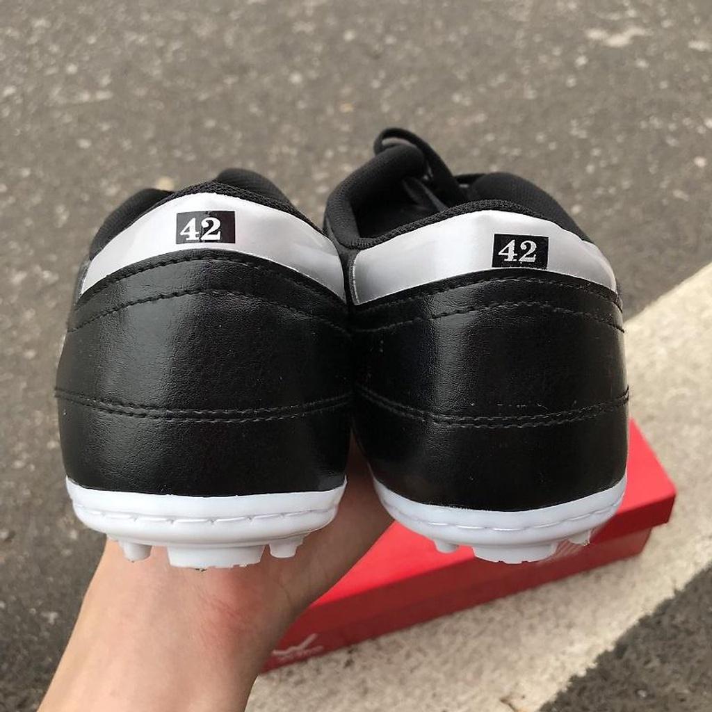 Giày bóng đá cao cấp 3 sọc màu đen black