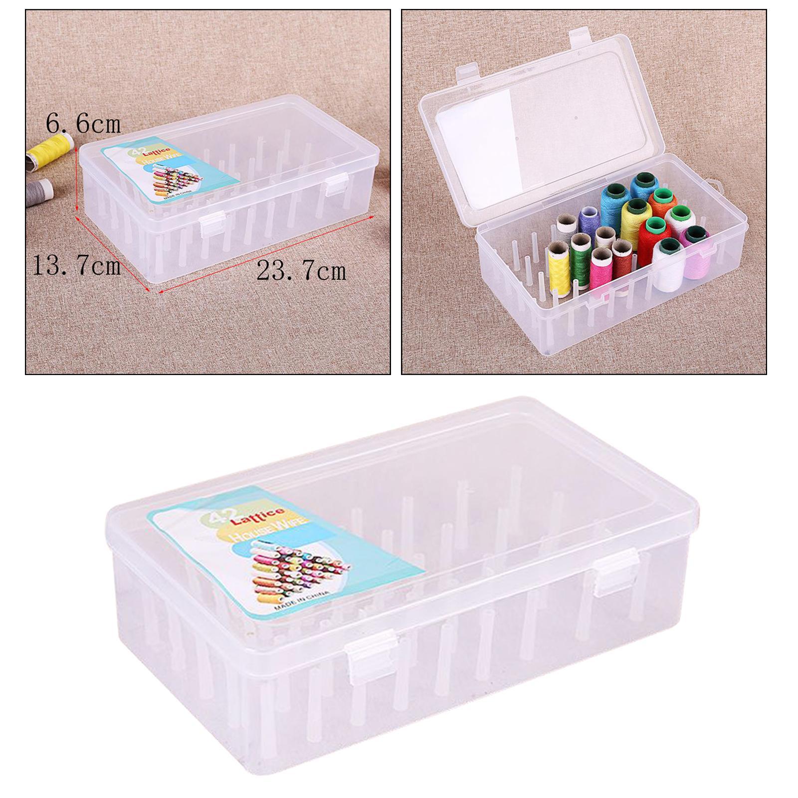 2pcs Embroidery Floss Thread Storage Organizer Box Sewing Thread Bobbins Holder