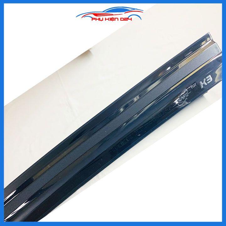 Vè che mưa ô tô Kia K3 2021-2022-2023-2024 vè đen thái cao cấp chắn mưa, cản bụi, trang trí xe hơi