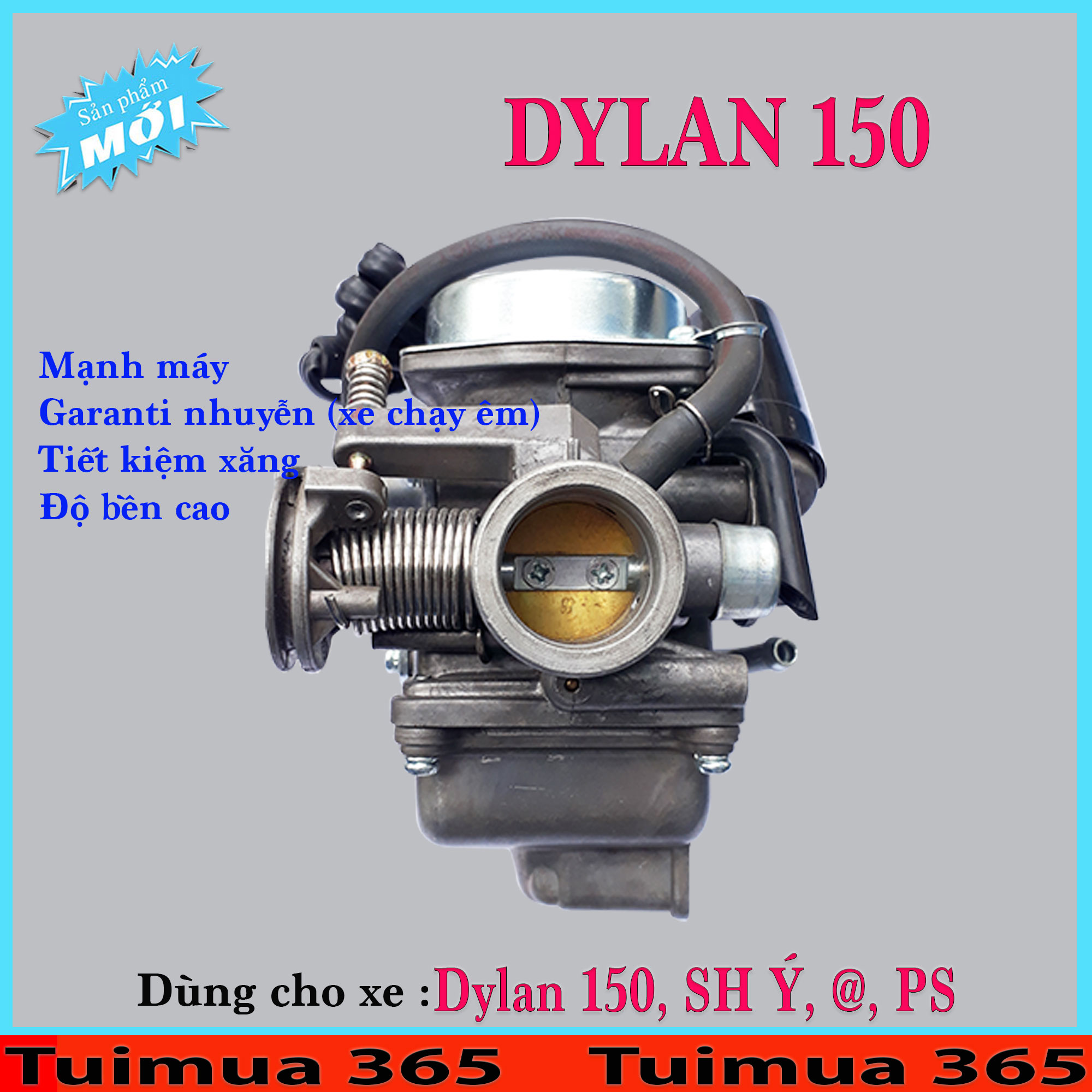 Bình Xăng Con (Bộ Chế Hòa Khí ) dành cho Dylan 150, SH Ý, A Còng, PS