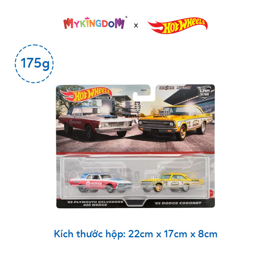 Đồ Chơi Bộ Đôi Siêu Xe Hot Wheels Premiums 4 HOT WHEELS HKF56/HBL96