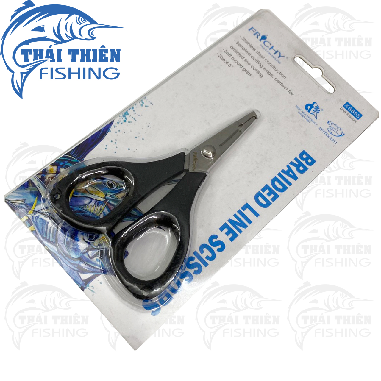 Kéo Câu Cá Đa Năng Frichy XS655 Dùng Cắt Dây, Thay Lưỡi, Gỡ Cá Câu Lure