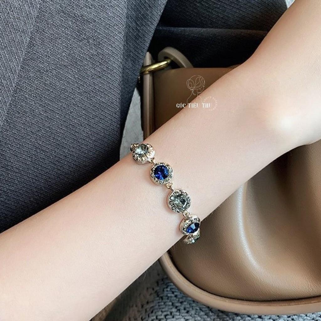 Lắc tay hợp kim đính đá sang trọng cho nữ phong cách Hàn Quốc - HT005