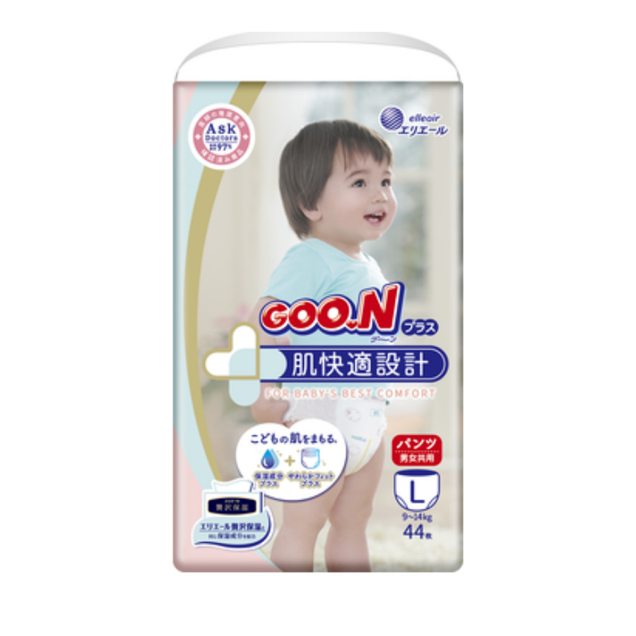 Bỉm - Tã quần GooN Plus size L 44 miếng (Cho bé 9~14kg)