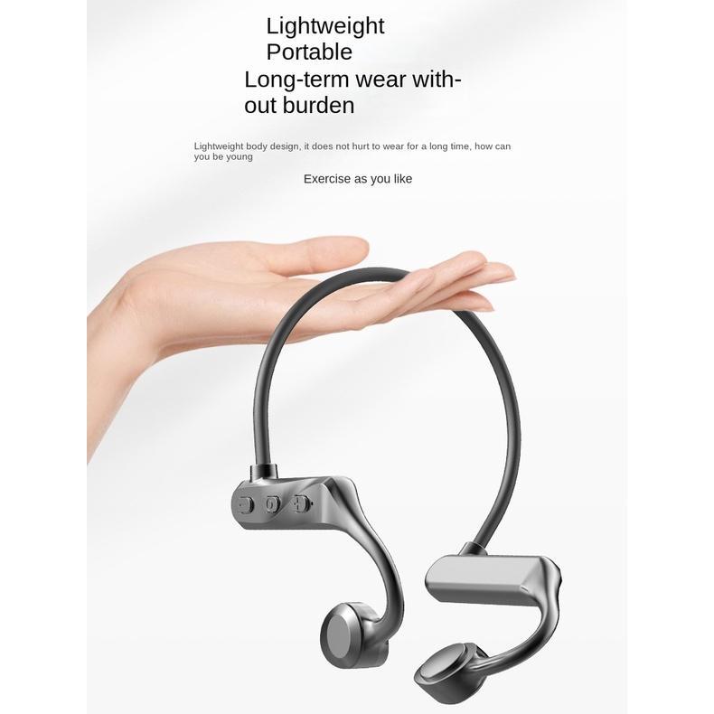 Tai Nghe Bluetooth K69 Truyền Tín Hiệu Xương Chống Nước Chất Lượng Cao 8H