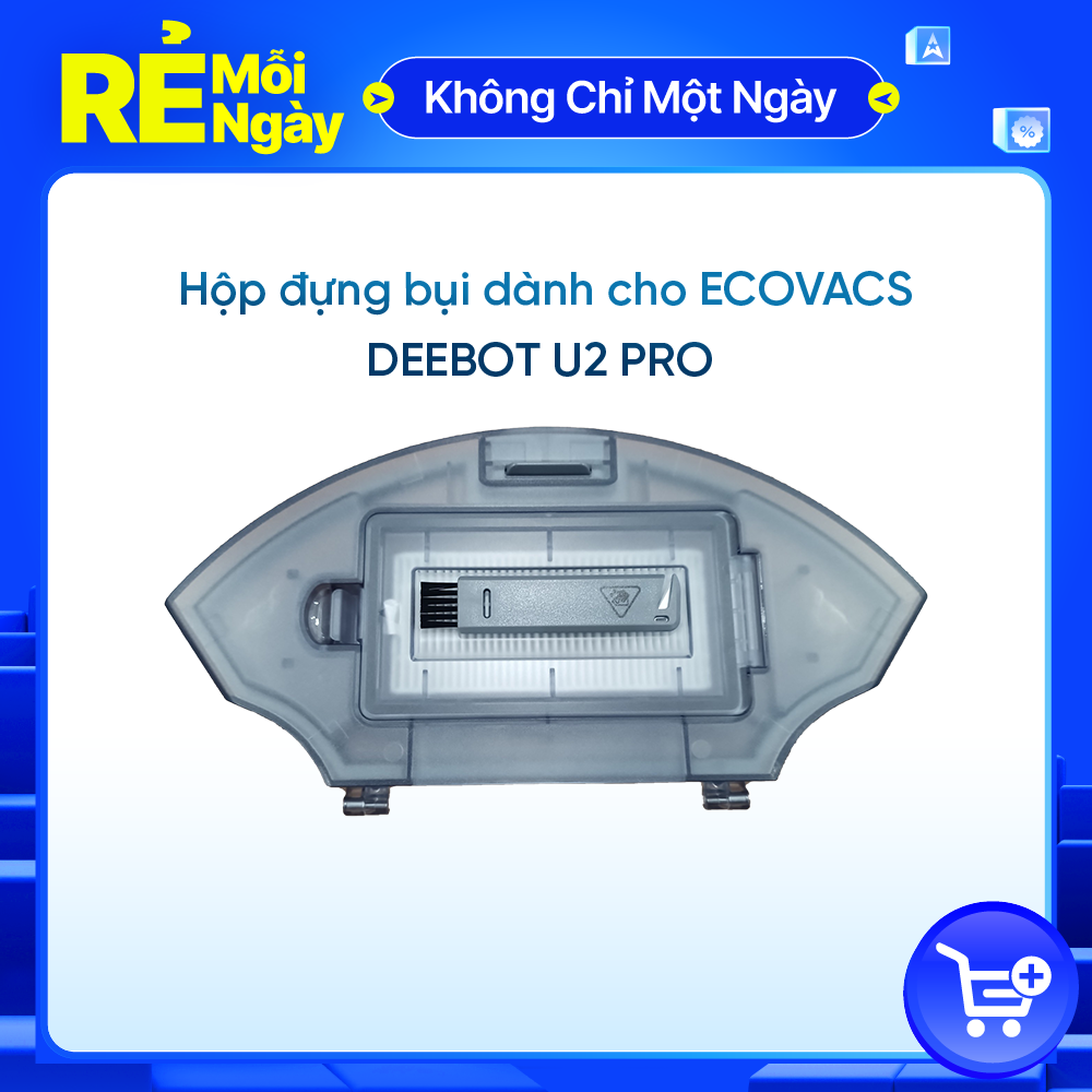 Hộp Đựng Bụi Dành Cho Robot Hút Bụi Lau Nhà Ecovacs Deebot U2 Pro - Hàng Chính Hãng