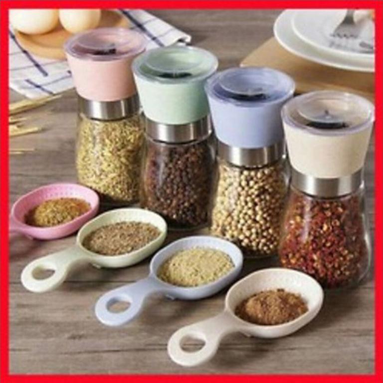 Xay tiêu bằng tay hạt nhỏ mịn điều chỉnh được lọ thủy tinh