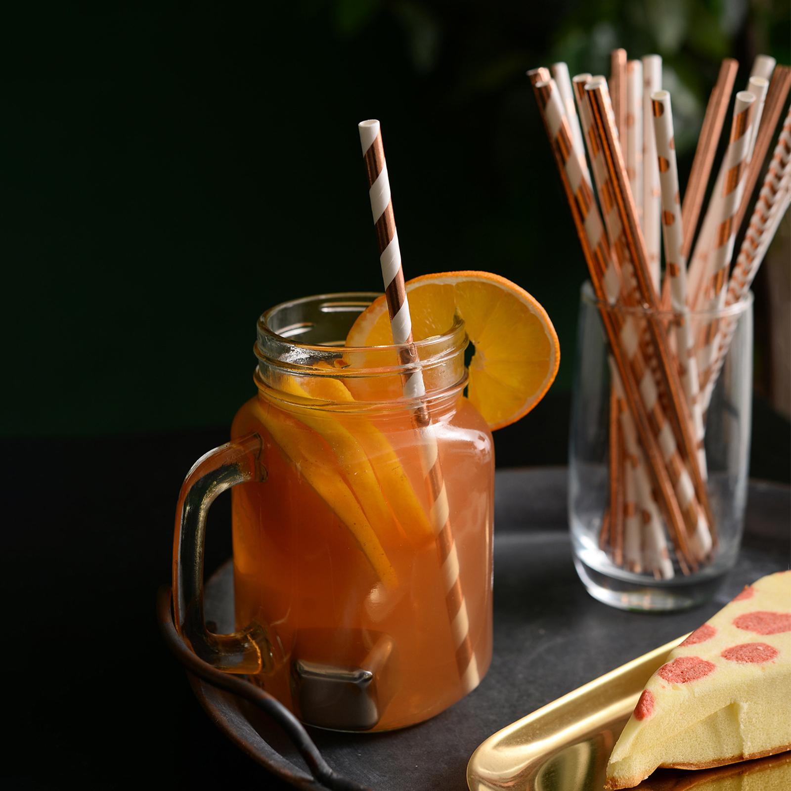 Set 125 Cái Ống Hút Nước Hoa Hồng Vàng Uống Dùng Một Lần Cho Sinh Nhật Nhà Hàng Tiệc Cocktail Đám Cưới