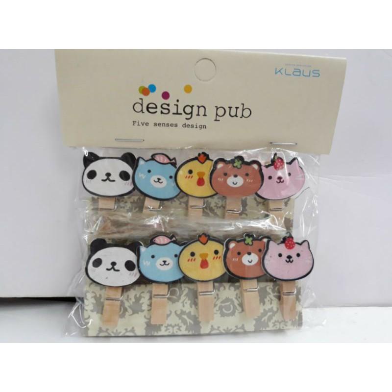 Kẹp Gỗ Có Hình Trang Trí Tiệc