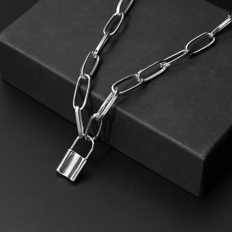 Vòng cổ Mặt Ổ Khóa Đơn Giản Thời Trang Cho Nữ