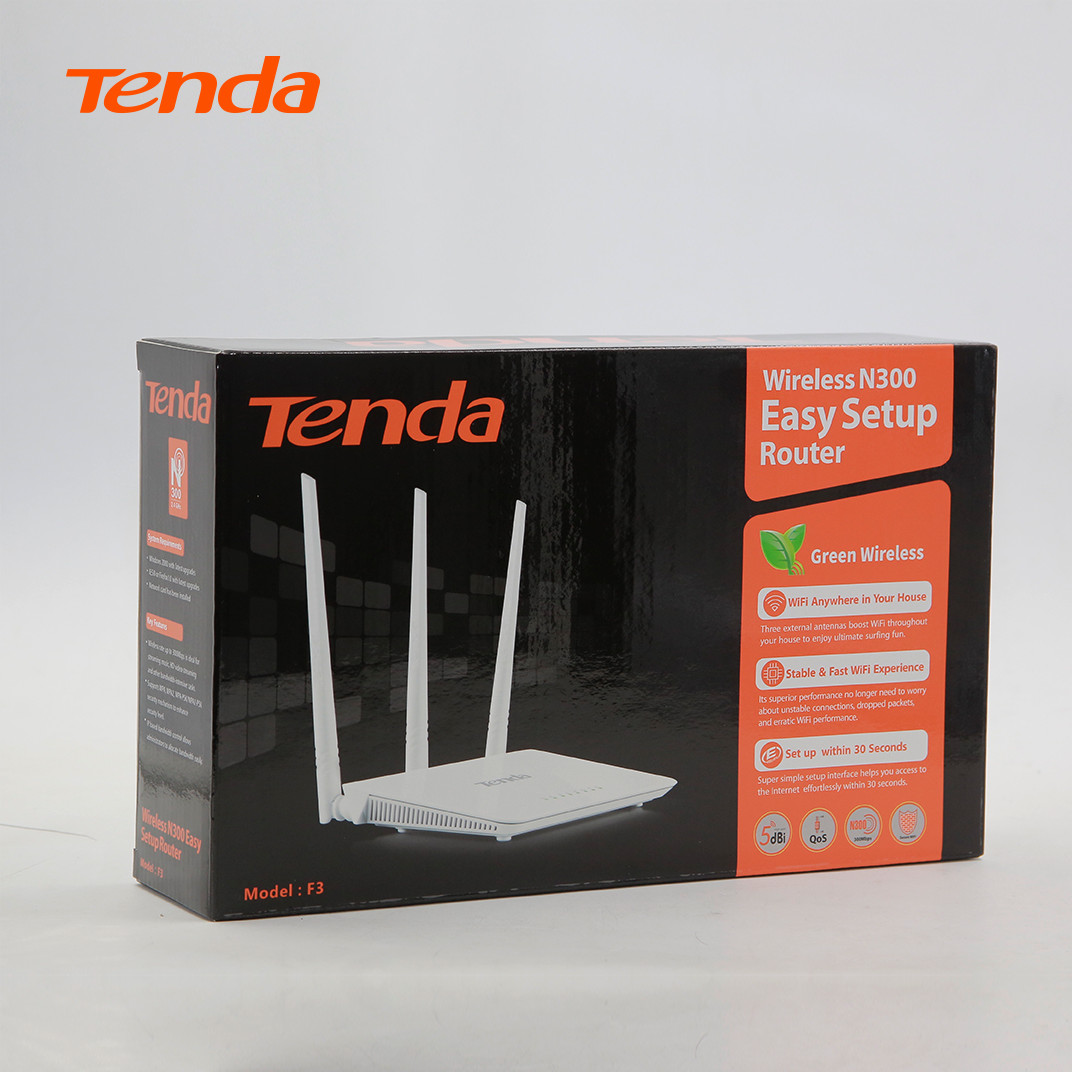 Thiết bị phát Wifi Tenda F3 Chuẩn N 300Mbps - Hàng Chính Hãng