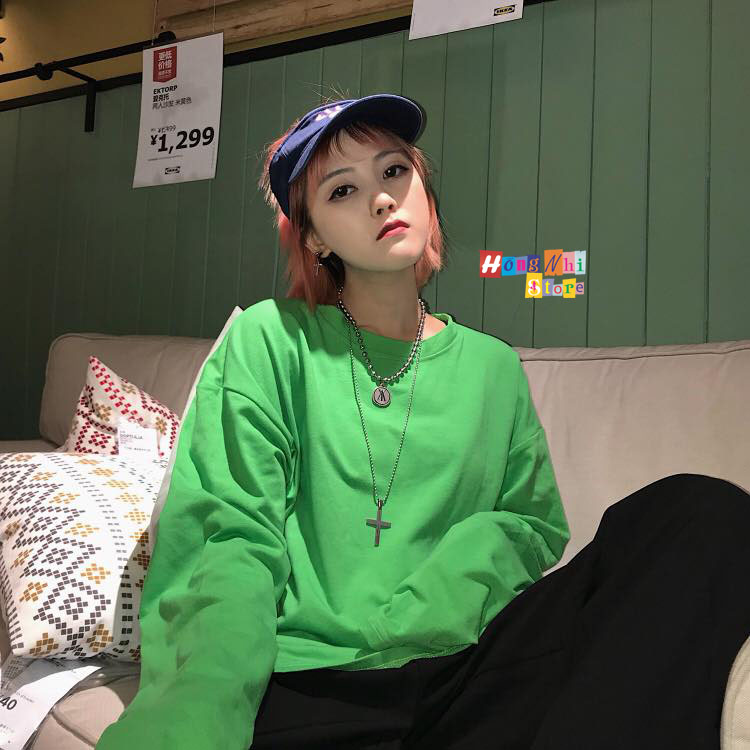 Áo Thun Tay Dài Trơn Dáng Rộng Long Tee White Unisex - MM