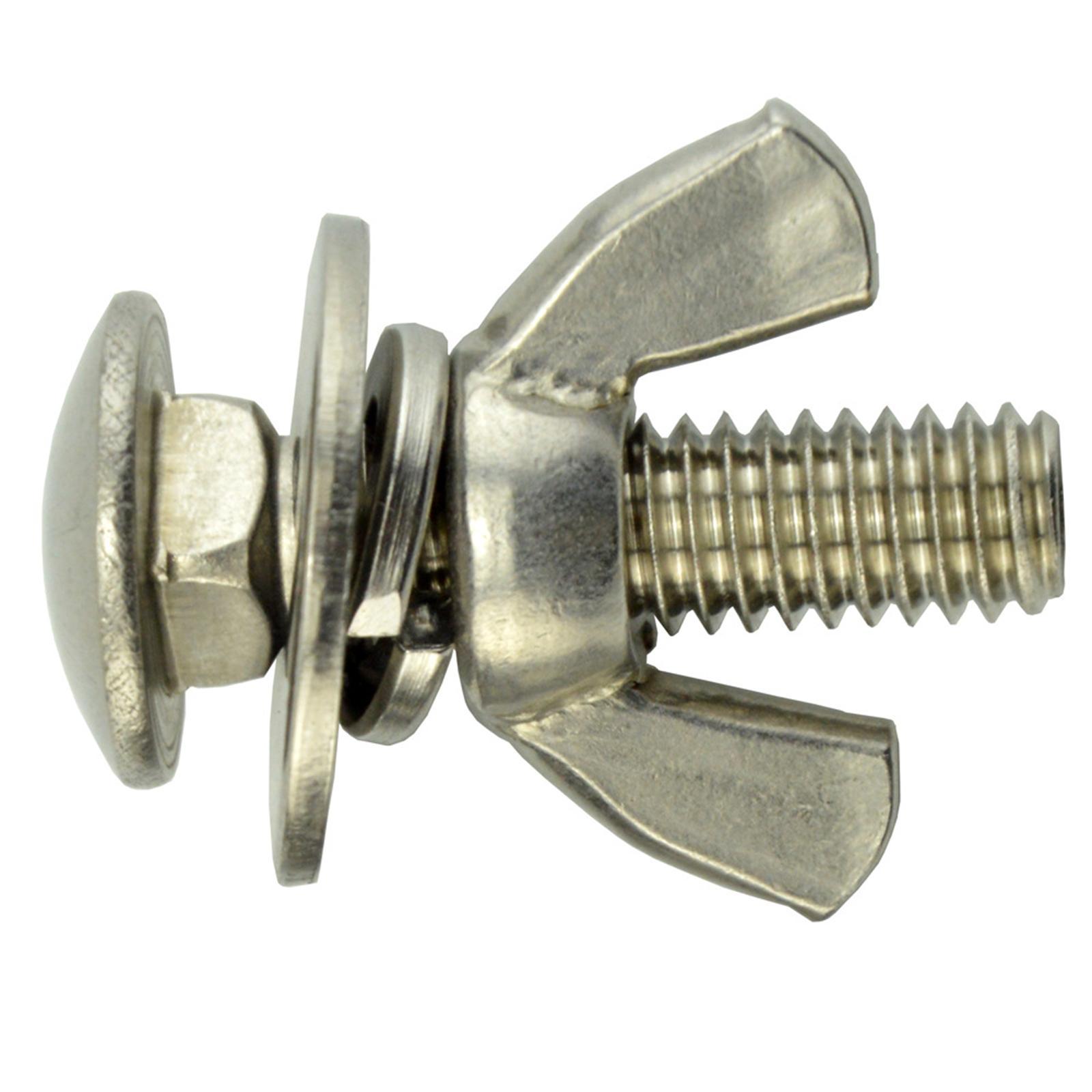 2Pcs Tech Diving Butterfly Screw Bolts Wing Nut Kit Fit for Backplate Corrosion Resistance