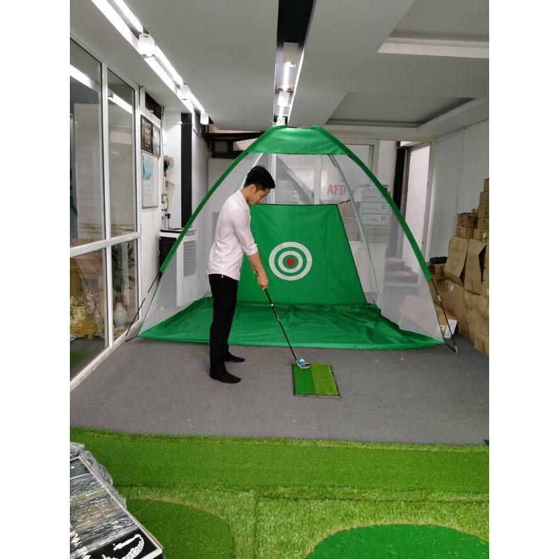 Lồng tập golf swing kèm thảm