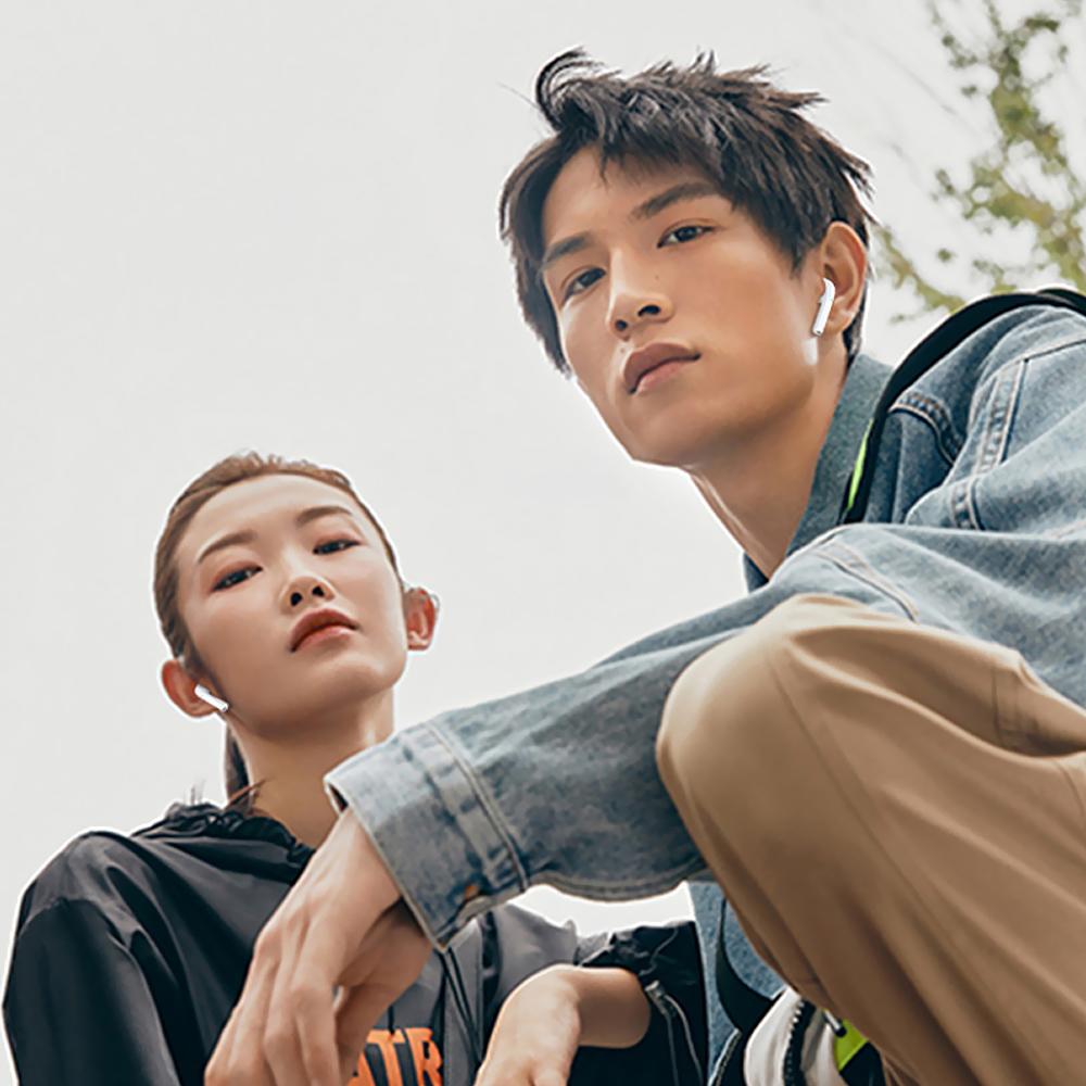 Aigo T20 True Wireless BT Headphones Semi-in-ear Sports Earbuds BT5.0 Chip Smart Touch Control Easy Pairing