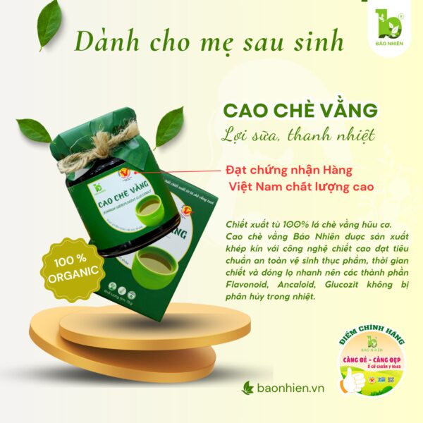 Cao chè vằng lợi sữa dành cho mẹ