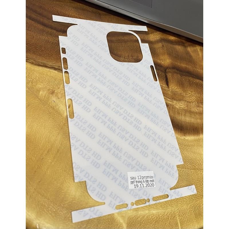Dán mặt sau trong dành cho Iphone12 promax ppf 4 lớp