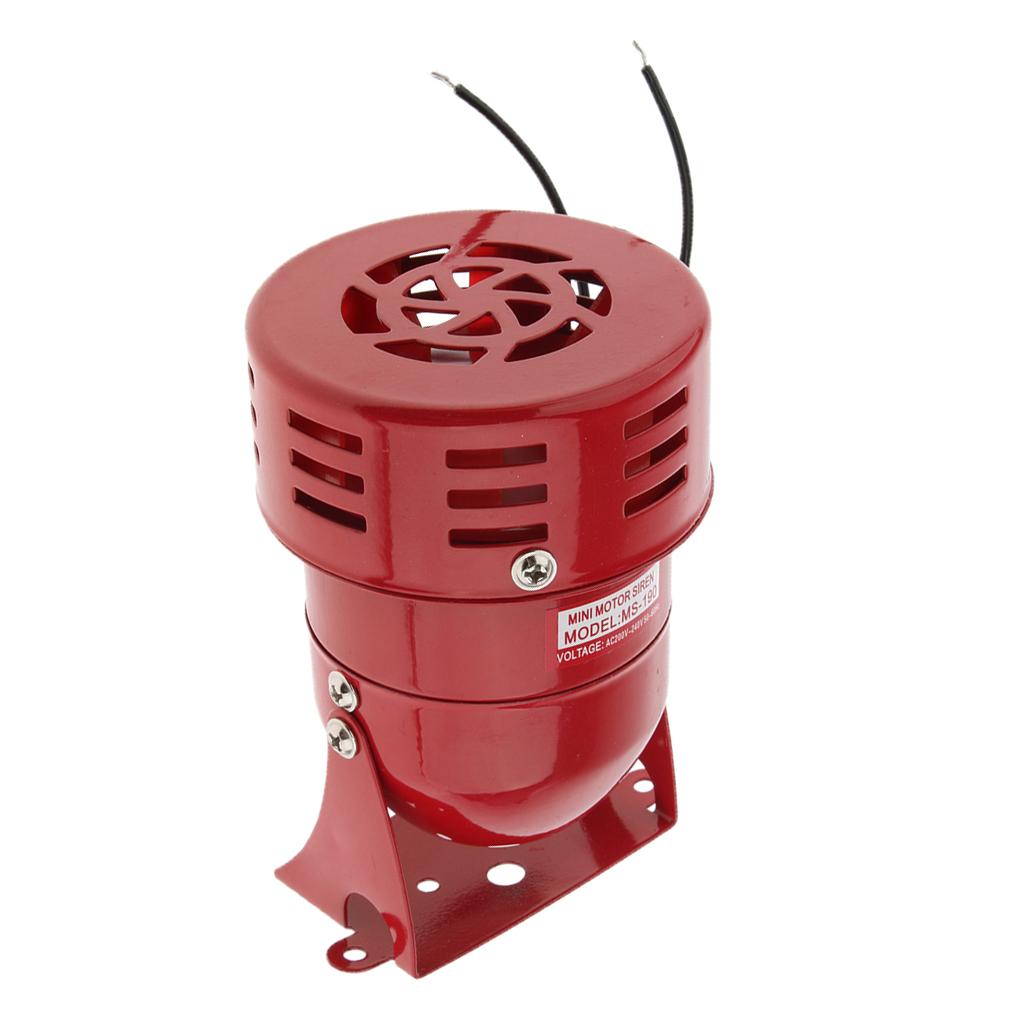 Strong Penetration Industrial Siren Motor Alarm Buzzer Alarm, Red, 12V / 24V / 110V / 220V
