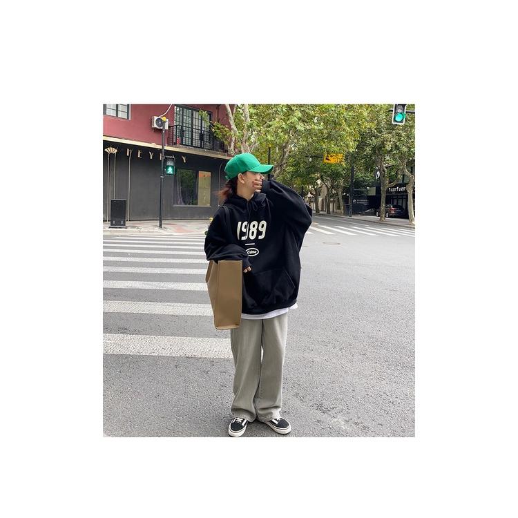 Áo Hoodie Nỉ Bông TAY PHỒNG 1989 Form Rộng Nam Nữ Unisex Phong Cách Ulzzang