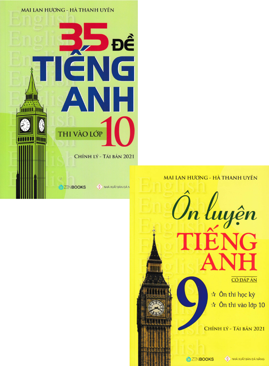 Combo Ôn Luyện Tiếng Anh Lớp 9 Có Đáp Án + 35 Đề Tiếng Anh Thi Vào Lớp 10 Có Đáp Án  _ZEN