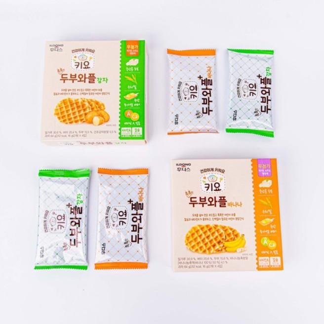 Bánh Waffles ăn dặm đậu hũ non Ildong Hàn Quốc dành cho bé từ 7M+ (Date 8/2022