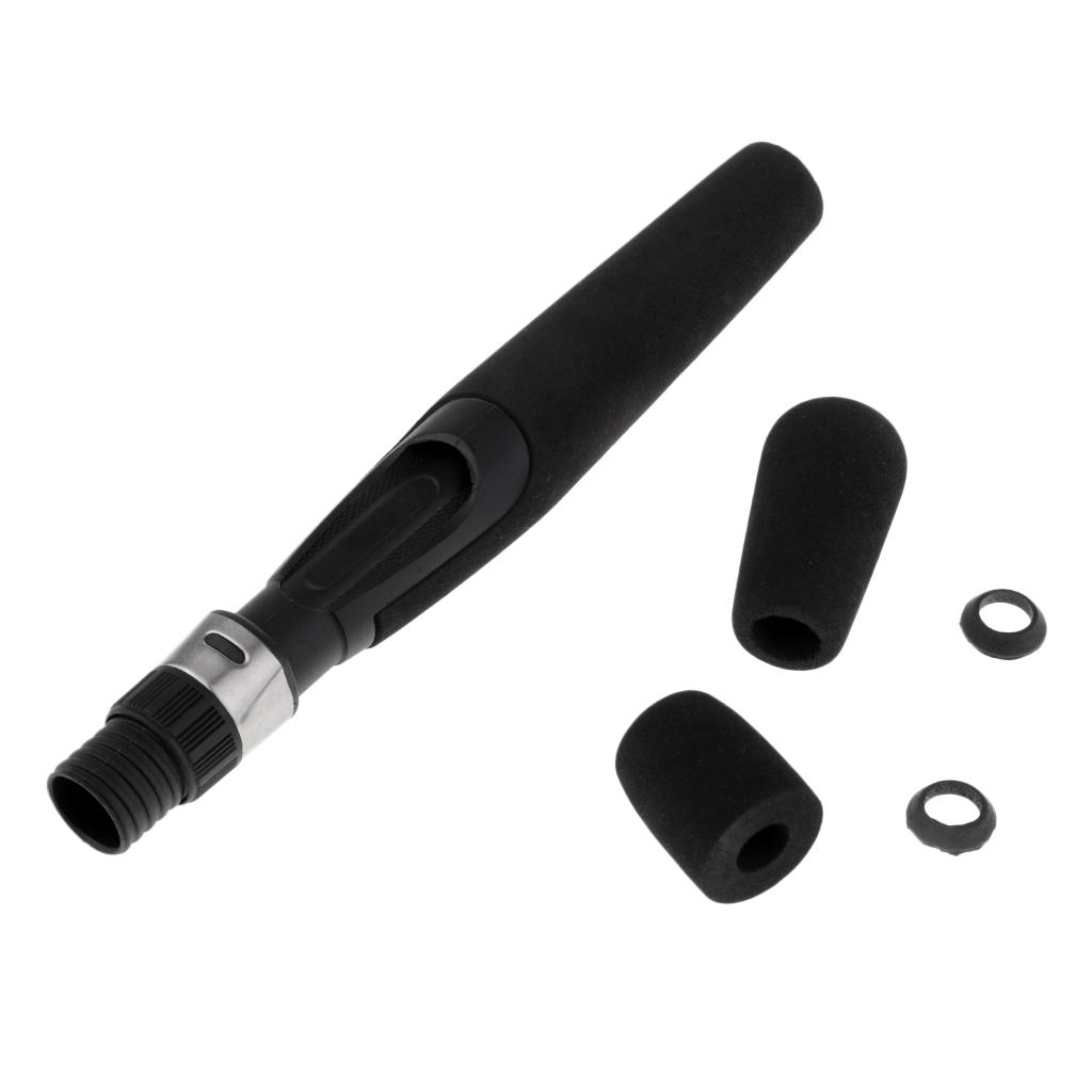 High Density EVA Ice Fishing Spinning Rod Handle Split Grip with Reel Seat