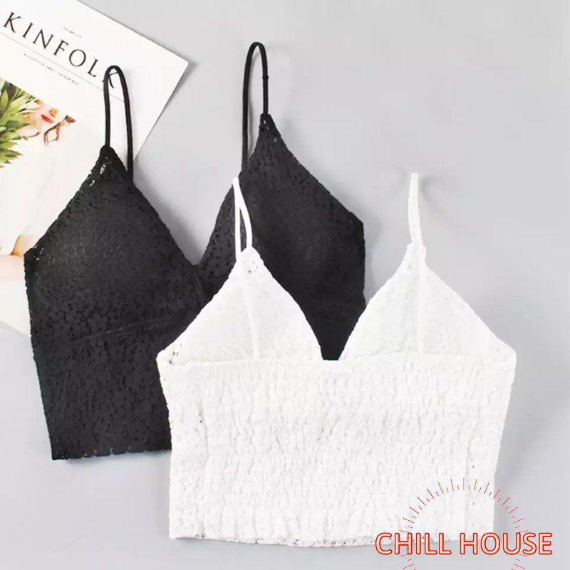 MỚI*Áo bra ren hai dây mảnh hoa nhí chun lưng nhẹ nhàng sexy - CHILLHOUSE