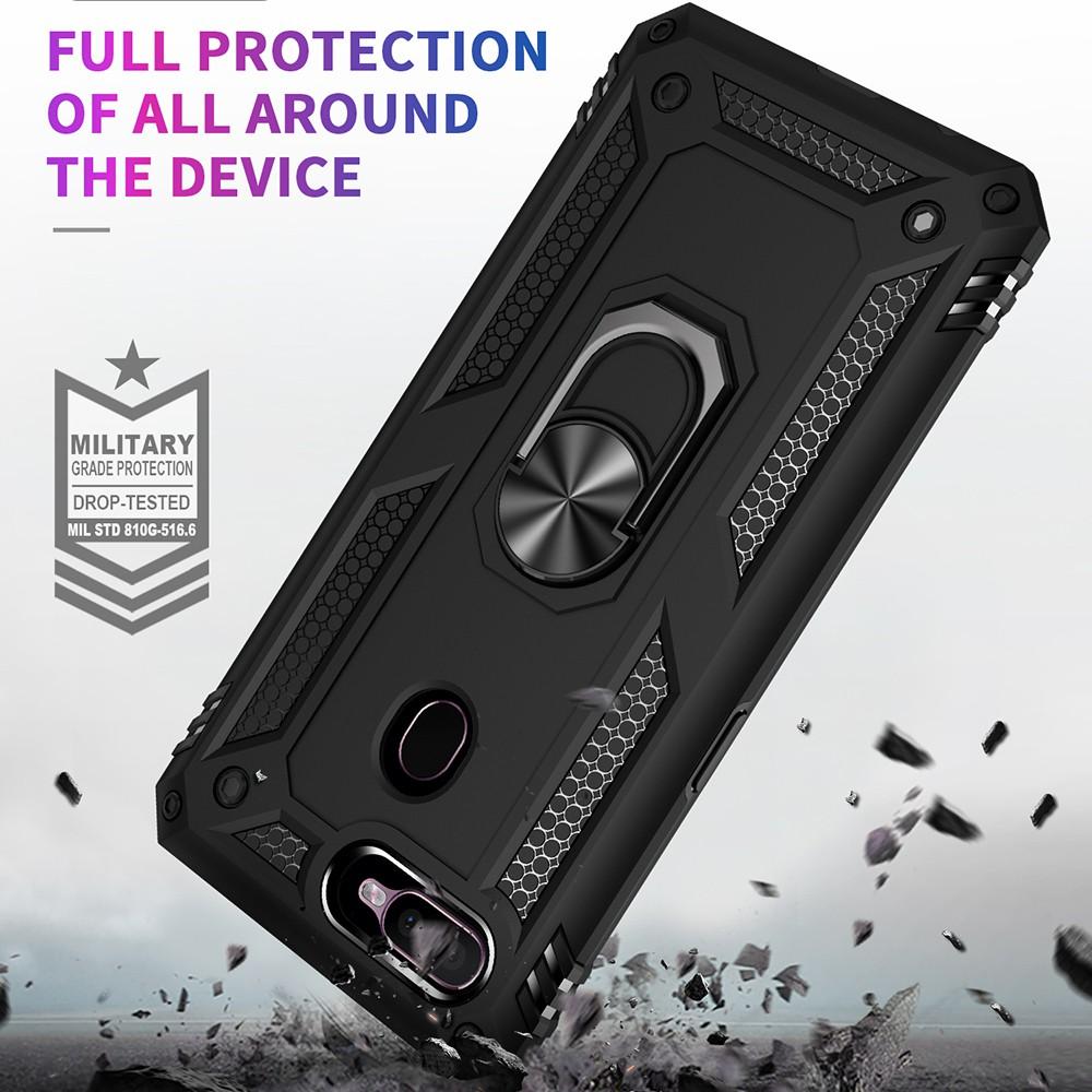 Ốp lưng cho Oppo A5S A7 chống sốc 2 lớp kèm nhẫn iring làm giá đỡ