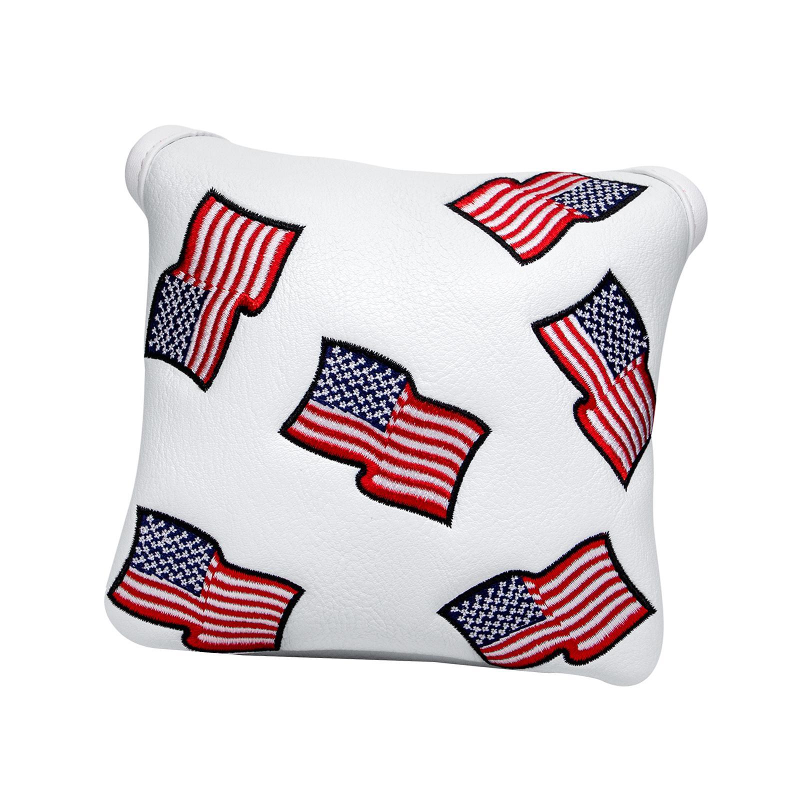 Golf Putter Head Cover Closure Artificial Leather Golf Center Shaft Putter Cover for Most Putter